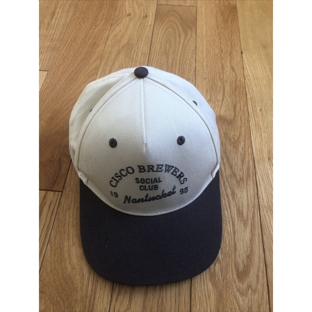 Cisco Brewers Nantucket Social Club Hat Stone/Green. Excellent Condition Cotton